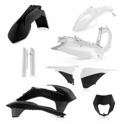 Outlet 🥰 Acerbis Plastic Kits Exc/exc-f 2014 Black White 🎁
