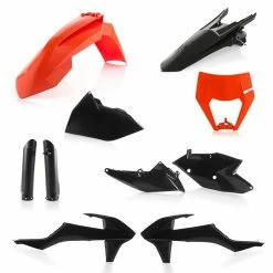 Deals ❤️ Acerbis Exc/exc-f 2017 Plastics Kit Black Orange 🔥