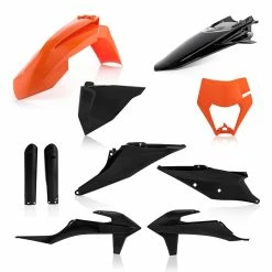Discount 👍 Acerbis Exc/exc-f 2020 Plastics Kit Black Orange ⭐