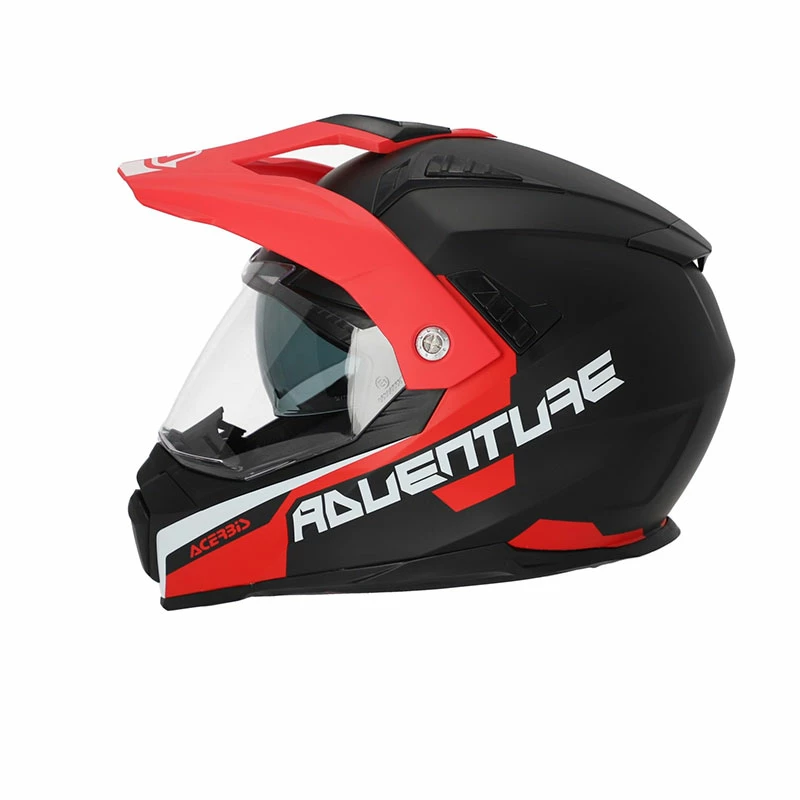 Best deal 😉 Crosstourer Acerbis Flip Fs-606 2206 Helmet Grey Red 🎉 - Image 3