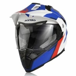 Best Pirce 😍 Crosstourer Acerbis Flip Fs-606 Helmet White Blue Red ✨