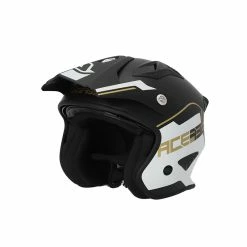 Wholesale ❤️ Trial Acerbis Jet Aria 2206 Helmet White Black Gold ✔️