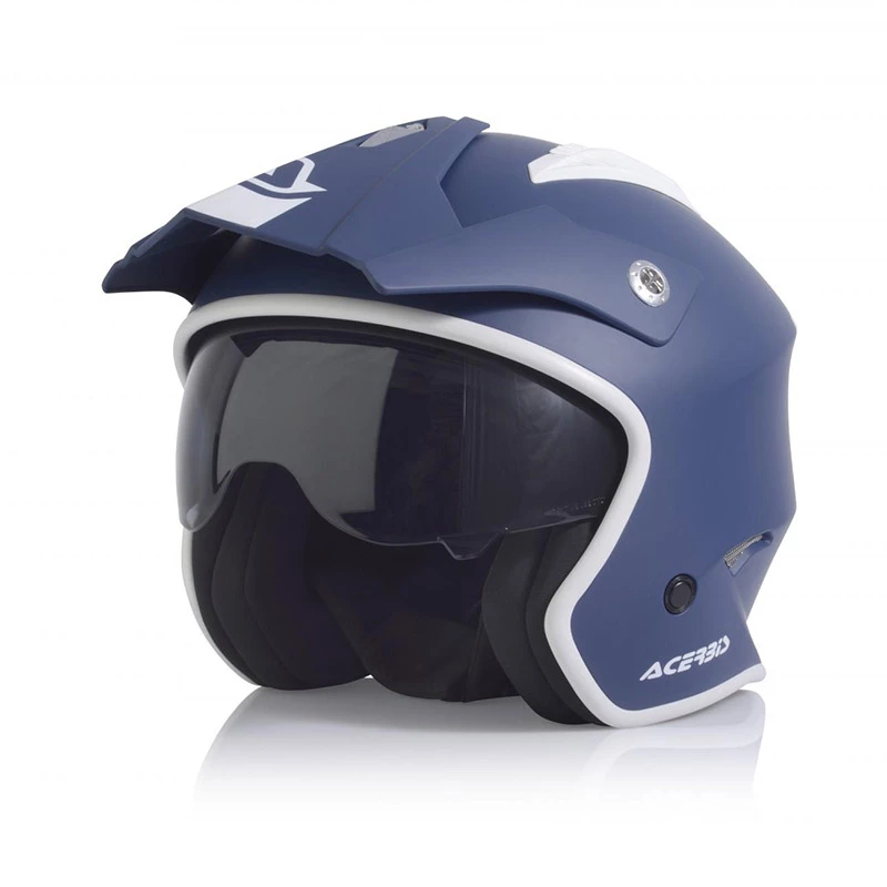 Cheap 👍 Trial Acerbis Jet Aria Helmet Blue 🔥
