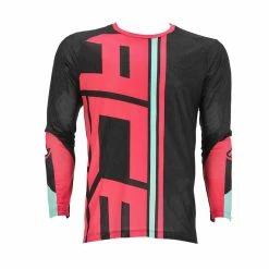 Cheapest 💯 Acerbis Mx J-windy One Vented Jersey Black Pink ❤️