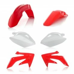 New 😉 Acerbis Plastic Kit White Red 0007454 For Honda Crf 250r 04/05 ⭐