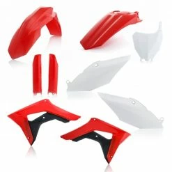 Brand new 🎉 Acerbis Kit Full Plastic White And Red 0022385 For Honda Crf 450r 2017 🤩
