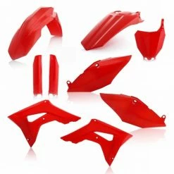 Best Sale ⭐ Acerbis Kit Full Plastic Red 0022385 For Honda Crf 450r 2017 👏