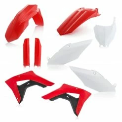 Outlet ✔️ Others Acerbis Full Kit Plastic White Red 0022531 For Honda Crf 450rx 2017 💯