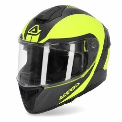 New 🌟 Fiber Acerbis Krapon Helmet Yellow Black 💯