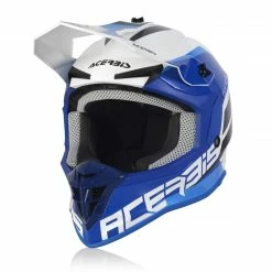 Budget 😀 Plastic Acerbis Linear Helmet White Blue 🧨