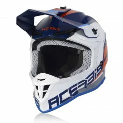 Flash Sale 🔔 Plastic Acerbis Linear Helmet Blue White 👏