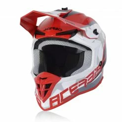 Budget 😀 Plastic Acerbis Linear Helmet Red White 🎁