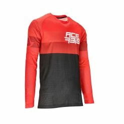 Budget 💯 Acerbis Mx J-windy Three Vented Jersey Black Red 🎉