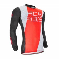 Cheapest 🛒 Acerbis Mx J-track One Jersey White Red 🎉