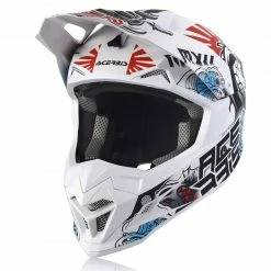 Buy 😉 Plastic Acerbis Profile 4 Helmet White Blue Red 🤩