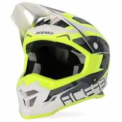 Cheap 👍 Plastic Acerbis Profile 4 Helmet Yellow White 😍