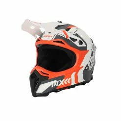 Promo 🎁 Plastic Acerbis Profile 5 Helmet White Orange ✔️