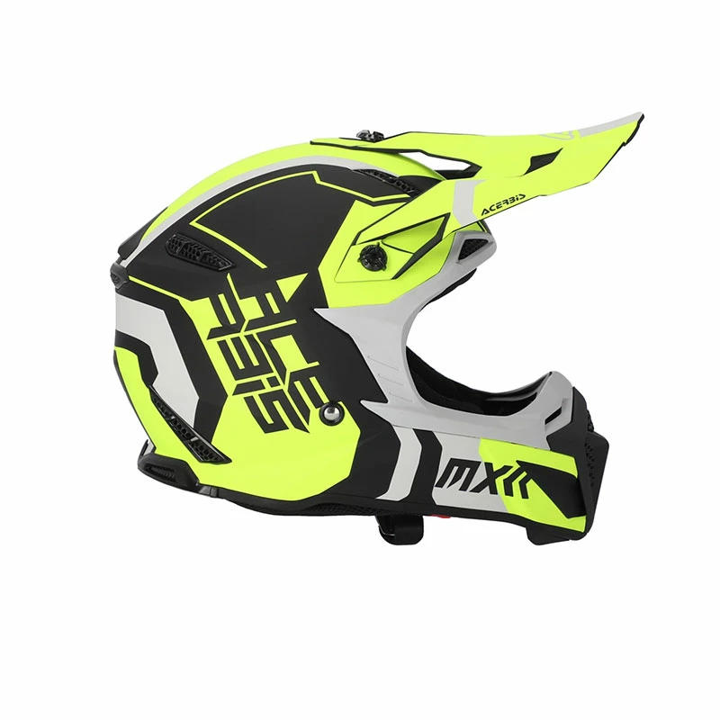 Flash Sale ๐ฅฐ Plastic Acerbis Profile 5 Helmet Black Yellow Fluo ๐คฉ - Image 2
