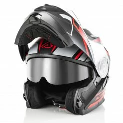 Hot Sale ✔️ Plastic Acerbis Serel Modular Helmet Black Red ⭐