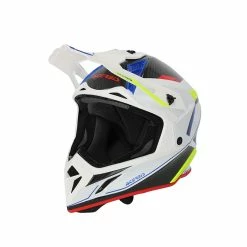 Promo 😉 Fiber Acerbis Steel Carbon 2206 Helmet White Black 👍