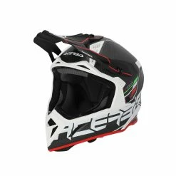 Deals 👍 Fiber Acerbis Steel Carbon 2206 Helmet Black Red ✔️