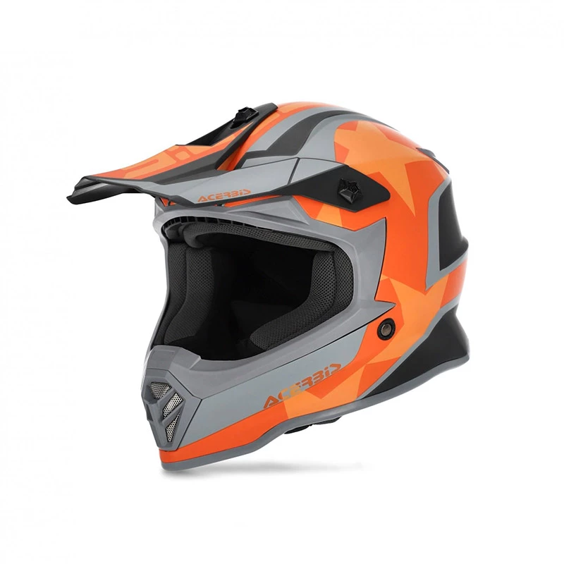 Discount 😉 Fiber Acerbis Steel Junior Helmet Black Orange 🎉