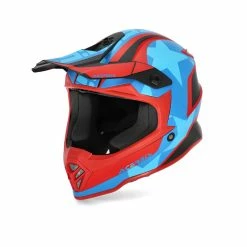Hot Sale 🤩 Fiber Acerbis Steel Junior Helmet Red Blue 👏