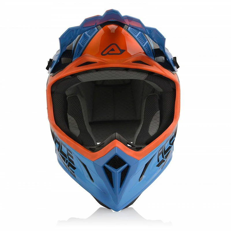 Coupon 🥰 Fiber Acerbis Steel Carbon Helmet Orange Blue 🤩 - Image 4