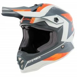 New 🛒 Fiber Acerbis Steel Junior Helmet Orange Grey 🔥