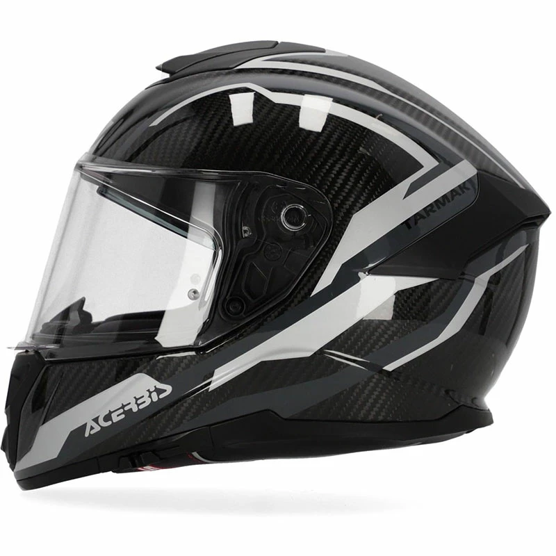 Discount 😍 Fiber Acerbis Tarmak Carbon Helmet Black Grey 🎉 - Image 2