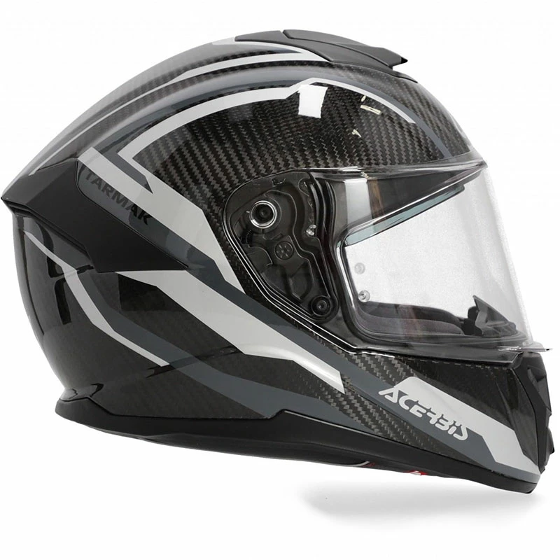 Discount 😍 Fiber Acerbis Tarmak Carbon Helmet Black Grey 🎉 - Image 3