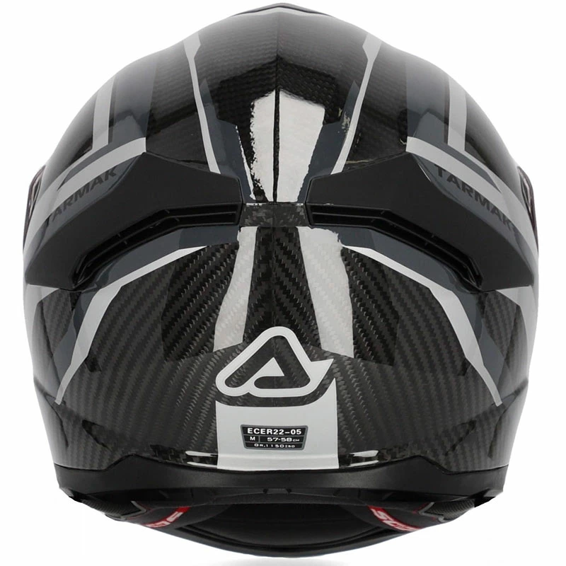 Discount 😍 Fiber Acerbis Tarmak Carbon Helmet Black Grey 🎉 - Image 4