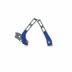 Brand new 🧨 Acerbis X-grip Frame Protector Yamaha Yz-wr 125 250 06/17 Silver/blue ⭐