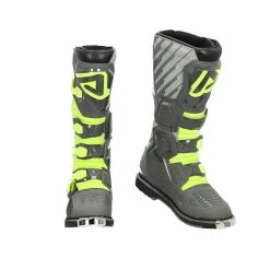 Brand new ✔️ Offroad Acerbis X Race 🥾 Boots Grey Yellow ✔️