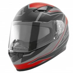 Brand new 🌟 Plastic Acerbis X-street Full Face Helmet Red Black 🔥