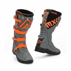 Budget 😍 Offroad Acerbis X Team 🥾 Boots Grey Orange 🧨