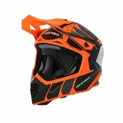 Promo 🎁 Fiber Acerbis X-track 2206 Helmet Orange Fluo Black ⭐