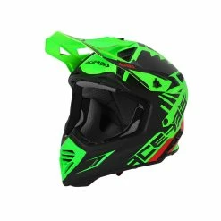 Discount 🔥 Fiber Acerbis X-track 2206 Helmet Green Fluo Black 🔔