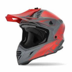 Flash Sale 🎁 Fiber Acerbis X Track Vtr Helmet Grey Red 😍