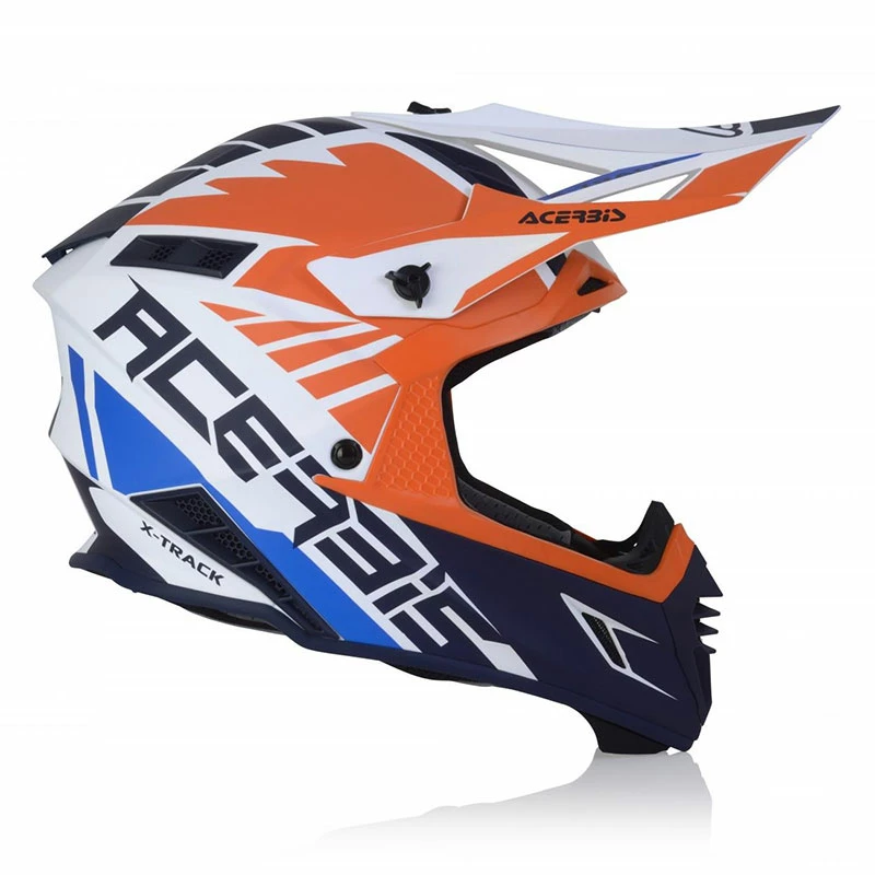 Discount ๐งจ Fiber Acerbis X Track Vtr Helmet Orange Blue โญ - Image 3