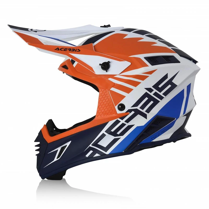 Discount ๐งจ Fiber Acerbis X Track Vtr Helmet Orange Blue โญ - Image 4