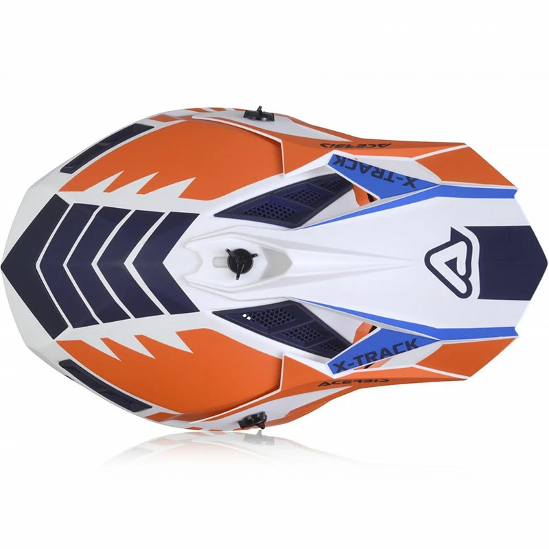 Discount ๐งจ Fiber Acerbis X Track Vtr Helmet Orange Blue โญ - Image 5