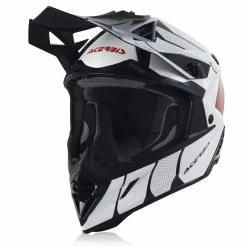 Deals 🌟 Fiber Acerbis X Track Vtr Helmet White Red 💯