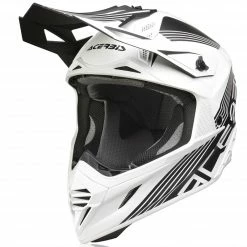 Best Pirce ✔️ Fiber Acerbis X Track Vtr Helmet Black White 😍