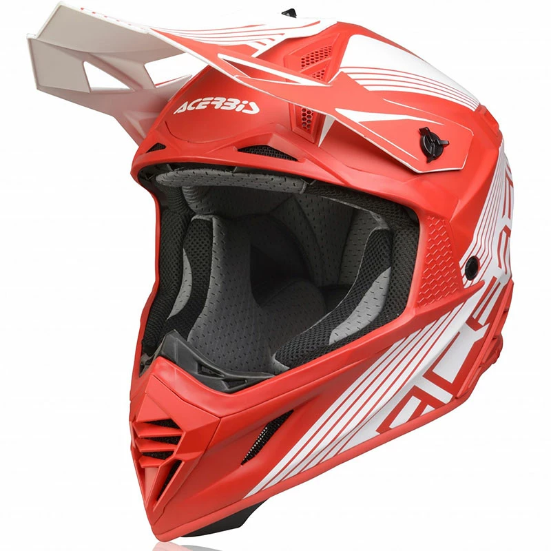 Deals ✨ Fiber Acerbis X Track Vtr Helmet Red White 👍
