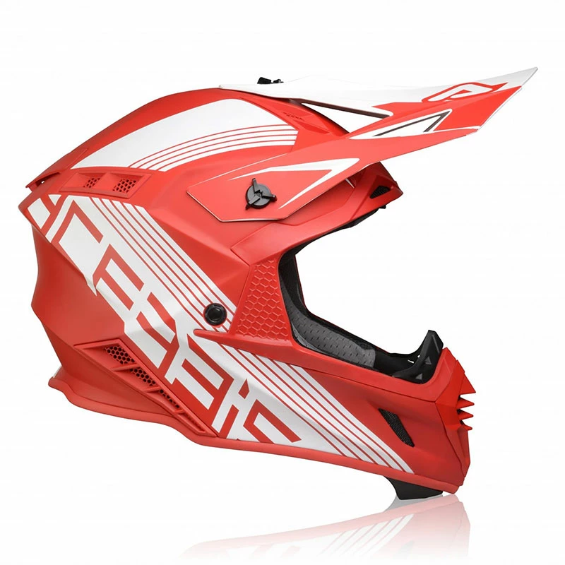 Deals ✨ Fiber Acerbis X Track Vtr Helmet Red White 👍 - Image 2